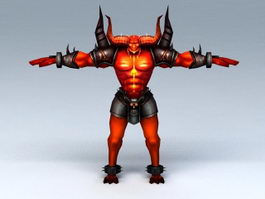 Demon Bull Warrior 3d preview
