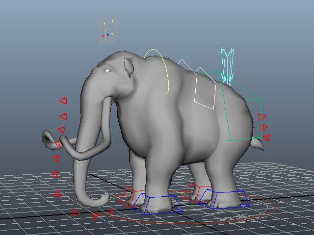 Mammoth Rig 3d rendering