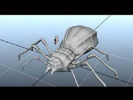 Scary Spider Monster 3d model preview