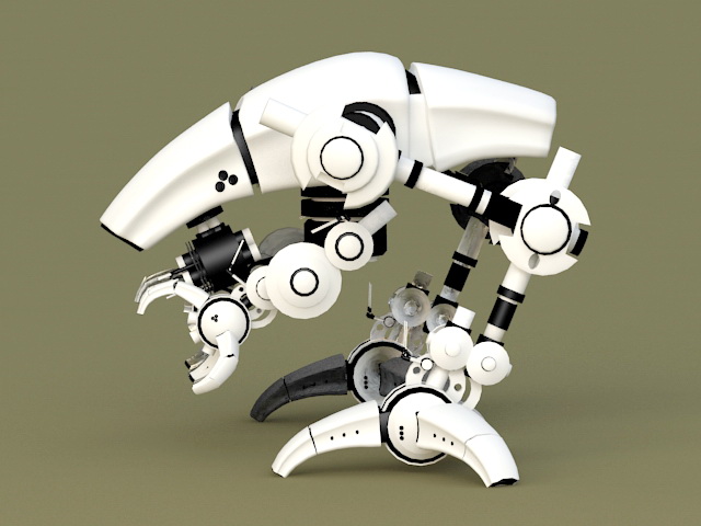 Robot Walker 3d rendering