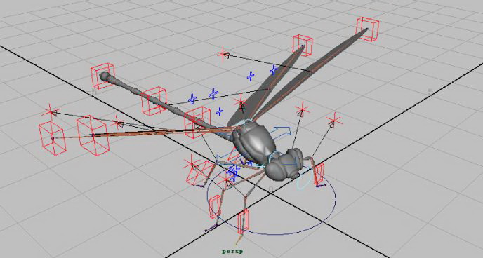 Dragonfly Rig 3d rendering