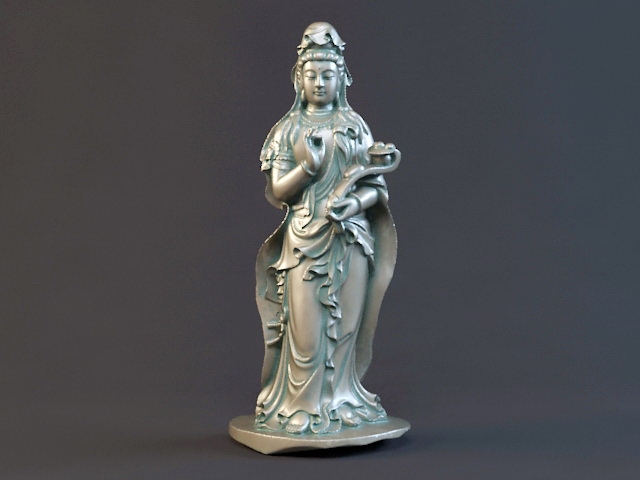 Avalokitesvara Statue 3d rendering