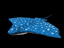 Blue Myliobatis Eagle Ray 3d model preview
