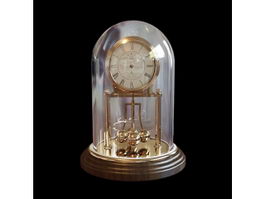 Vintage Mantel Clock 3d model preview