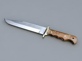 Survival Knife 3d model preview