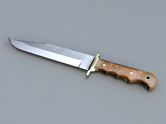 Survival Knife 3d rendering