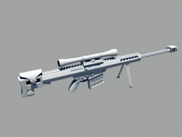 Marine Sniper Rifle 3d model preview
