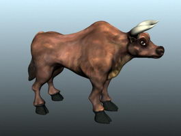 Brown Bull 3d model preview