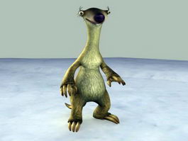 Ice Age Sid 3d model preview