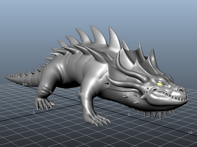 Crocodile Monster 3d rendering
