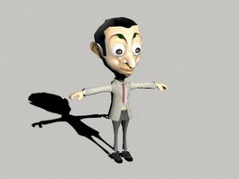 Mr Bean Cartoon 3d model preview