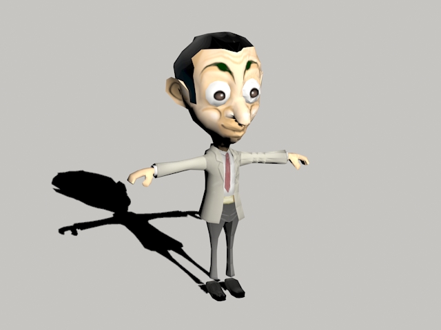 Mr Bean Cartoon 3d model - CadNav