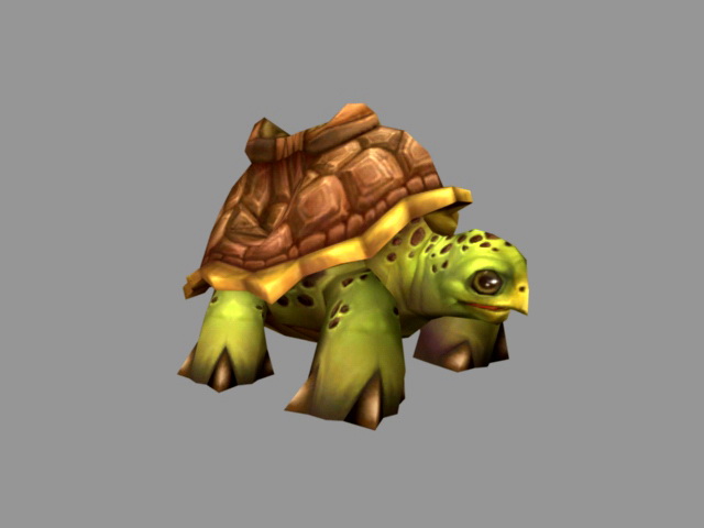 Cartoon Tortoise 3d rendering