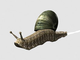 Animated Snail 3d preview
