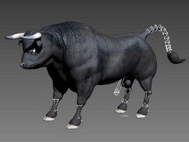 Black Bull Rig 3d model preview