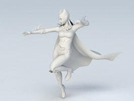 Batgirl 3d model preview
