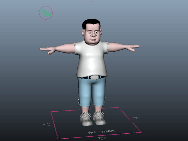 Fat Man Rig 3d rendering