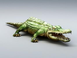 Green Crocodile 3d preview