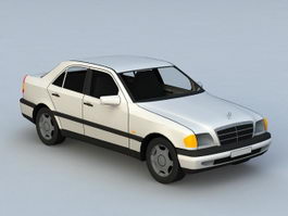 Modern Classic Mercedes Sedan 3d model preview