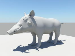 African Boar 3d preview