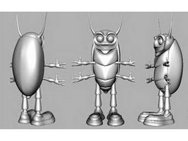 Cute Beetle Cartoon 3d preview