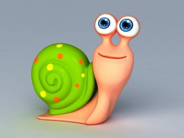 Cartoon Snail 3d model preview
