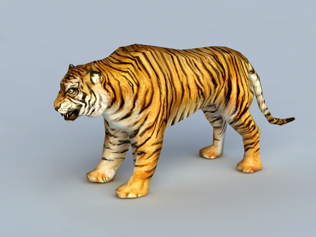 Tiger Rig 3d rendering