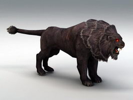 Black Lion 3d model preview