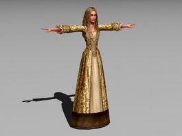 Princess Elizabeth 3d model preview