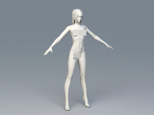 Female Body 3d rendering
