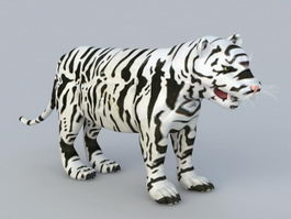 Baby White Tiger 3d model preview