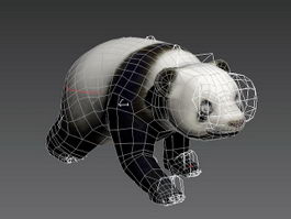 Animated Panda Rigged 3d preview
