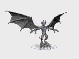 Devil with Wings Rig 3d preview