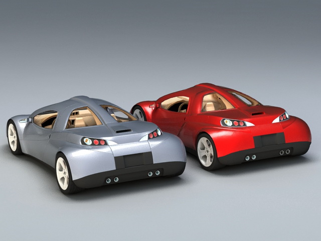 Future Concept Cars 3d rendering