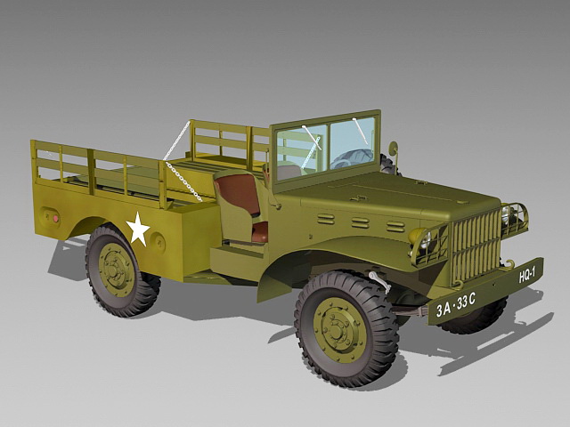 Dodge WC51 Truck 3d rendering