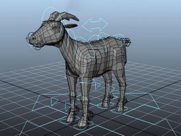 Goat Rigged 3d model preview