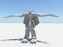 War Greymon 3d model preview