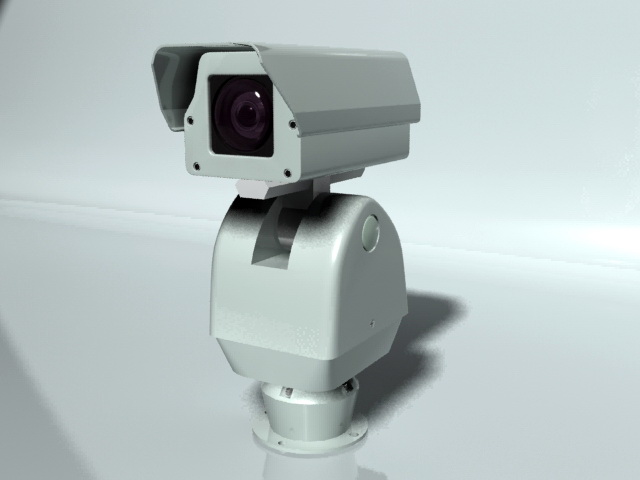 Outdoor Security Camera 3d rendering