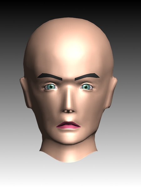 Animated Face Expressions 3d rendering