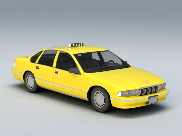 Chevrolet Caprice Taxi 3d rendering