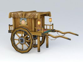 Ancient Chinese Carriage 3d preview