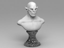 Azog Bust 3d preview