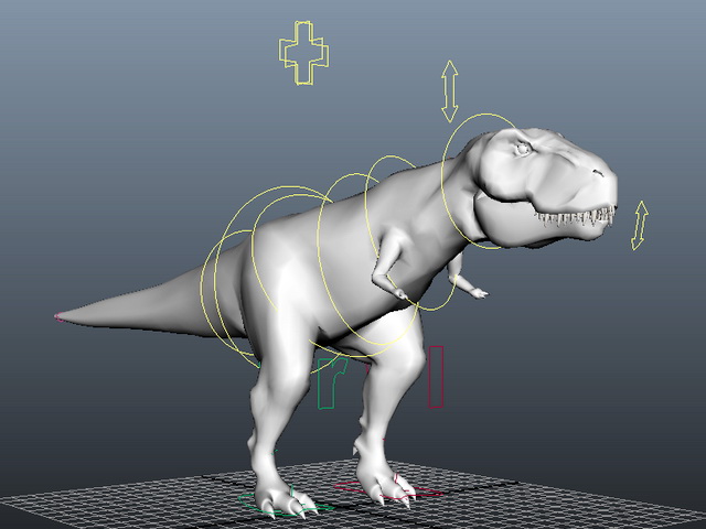 T-Rex Rig 3d rendering