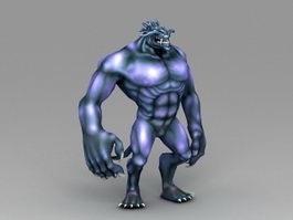 Blue Werelion 3d preview
