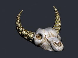 Bull Skull 3d preview