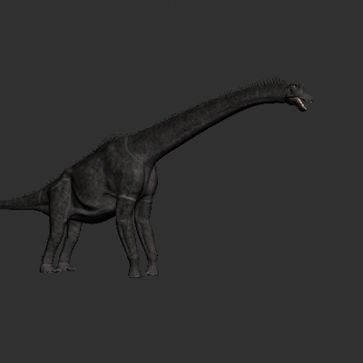 Animated Tanystropheus 3d rendering