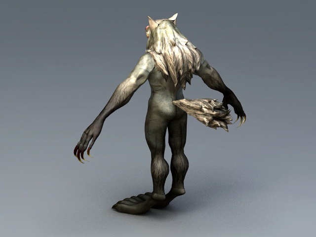 Human Werewolf 3d rendering