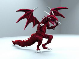 Red Dragon 3d model preview
