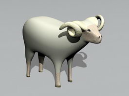 Cartoon Sheep 3d model preview
