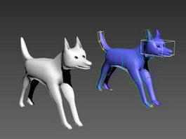 Dog Rig 3d model preview